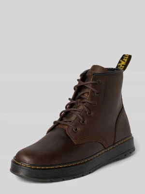 Buty z naturalnej skóry model 'Brookline' Dr. Martens Średniobrązowy