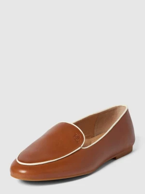 Buty z paskami w kontrastowym kolorze Lauren Ralph Lauren