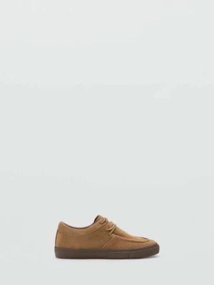 Buty ze skóry bydlęcej brązowy - Dzieci - MANGO KIDS