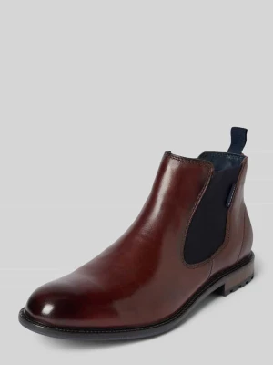 Buty ze skóry z elastycznymi wstawkami model ‘Bonifacio’ Bugatti