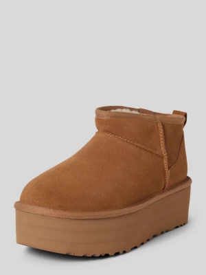 Buty ze skóry z naszywką z logo model ‘CLASSIC ULTRA MINI’ Ugg