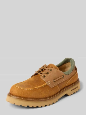 Buty żeglarskie skórzane z profilowaną podeszwą Woolrich