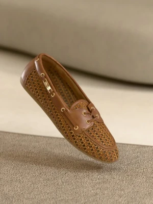 Buty żeglarskie Tamaris koniakowy