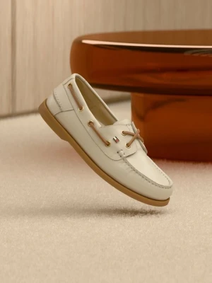 Buty żeglarskie Tommy Hilfiger beżowy