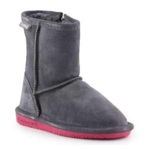 Buty zimowe BearPaw Emma Toddler Zipper 608TZ-903 Charcoal Pomberry szare