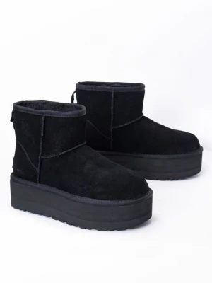 Buty zimowe damskie czarne UGG W CLASSIC MINI PLATFORM