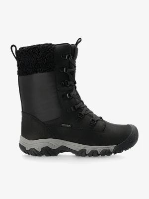 Buty zimowe damskie Keen Greta Tall Boot WP - black/black