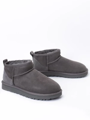 Buty zimowe damskie szare UGG W Classic Ultra Mini