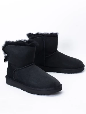 Buty zimowe damskie UGG W Mini Bailey Bow II (1016501-BLK)