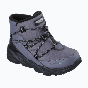 Buty zimowe dziecięce SKECHERS Turbo Tread Storm Glider gray Szary