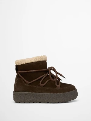 Buty zimowe model Pia Marc O'Polo hnědá