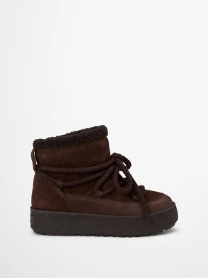 Buty zimowe model Pia Marc O'Polo hnědá