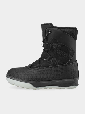 Buty zimowe śniegowce ocieplane dziewczęce - czarne 4F