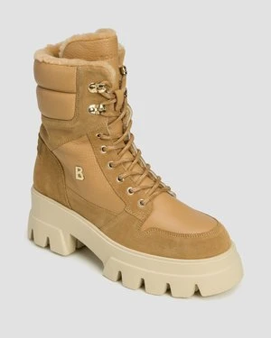 Buty Zimowe Wysokie Damskie Bogner Sapporo 2 A Brązowe