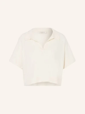 By Aylin Koenig Dzianinowa Koszulka Polo Erika Z Wełny Merynosowej Z Dodatkiem Kaszmiru weiss