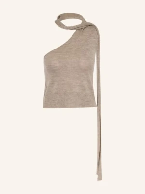 By Aylin Koenig Dzianinowy Top Polly Z Wełny Merynosowej beige