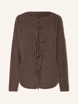 By Aylin Koenig Kardigan Mana Z Dodatkiem Alpaki braun