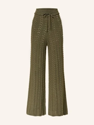 By Aylin Koenig Spodnie Z Dzianiny Liselle gruen