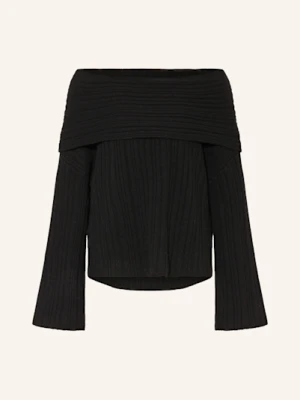 By Aylin Koenig Sweter Z Odkrytymi Ramionami Liana schwarz