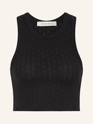By Aylin Koenig Top Z Dzianiny Raya schwarz