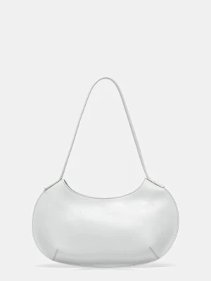 By Far torebka skórzana kolor szary MWBSB056CL034WH025PL