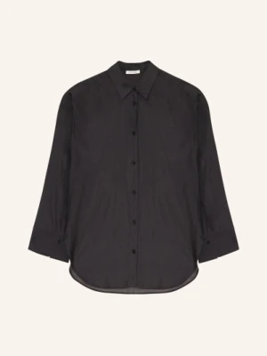By Malene Birger Bluzka Koszulowa Derris Z Jedwabiem schwarz
