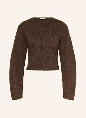 By Malene Birger Kardigan Zharea Z Dodatkiem Moheru braun