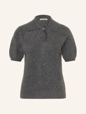 By Malene Birger Koszulka Polo Z Dzianiny Talallia Z Kaszmiru grau SZARY