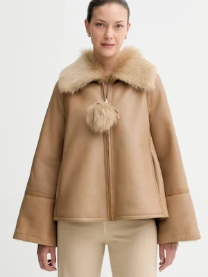 By Malene Birger kurtka skórzana dwustronna ODELLIES kolor brązowy przejściowa Q72585001