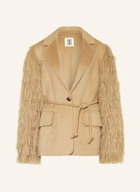 By Malene Birger Kurtka Ze Sztucznym Futrem beige