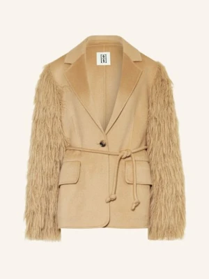 By Malene Birger Kurtka Ze Sztucznym Futrem beige