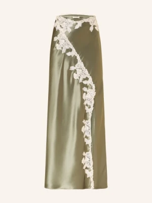 By Malene Birger Satynowa Spódnica Erika Z Koronką gruen
