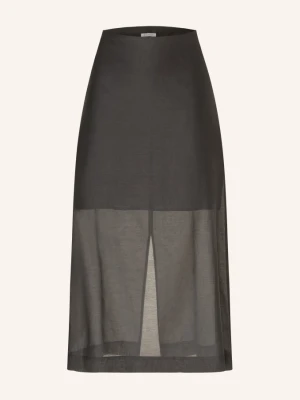 By Malene Birger Spódnica Esta Z Jedwabiem schwarz CZARNY