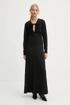 By Malene Birger sukienka DEIJA kolor czarny maxi rozkloszowana Q71583018