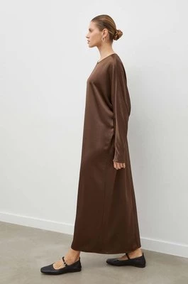 By Malene Birger sukienka kolor brązowy maxi oversize