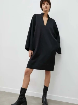 By Malene Birger sukienka wełniana kolor czarny mini oversize