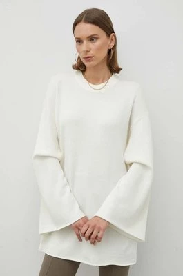 By Malene Birger sweter wełniany Leon damski kolor beżowy lekki