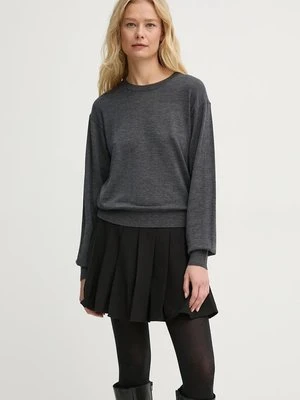 By Malene Birger sweter wełniany MANTEA damski kolor szary lekki Q72580004