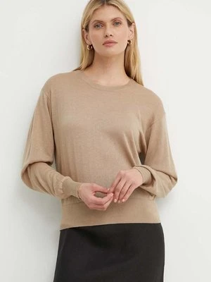 By Malene Birger sweter z domieszką wełny MANTEA damski kolor beżowy lekki Q72434002