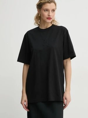 By Malene Birger t-shirt bawełniany FAYEH. damski kolor czarny Q72365007Z