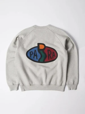 by Parra bluza bawełniana Legs logo męska kolor szary z nadrukiem 54242