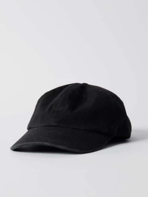 by Parra czapka z daszkiem bawełniana Signature 6 Panel Hat kolor czarny z aplikacją 52365