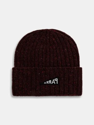 by Parra czapka z dodatkiem wełny Reversed flag kolor bordowy 54475