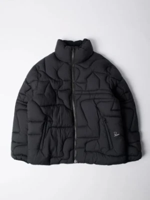 by Parra kurtka Boring Village Puffer Jacket męska kolor czarny zimowa oversize 52335