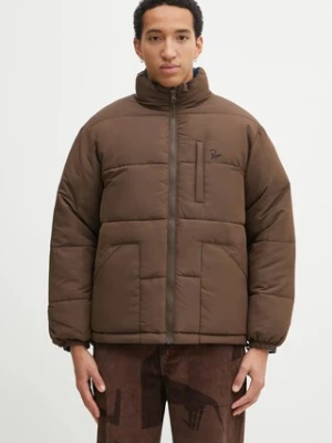 by Parra kurtka dwustronna Protect the sun reversible puffer kolor brązowy zimowa 54435
