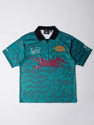 by Parra polo Sports Flage Polo Shirt kolor zielony  52102