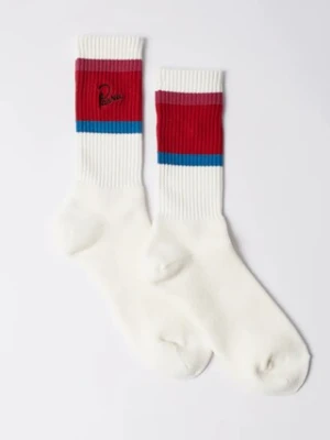 by Parra skarpetki Signature striped crew kolor czerwony 54260