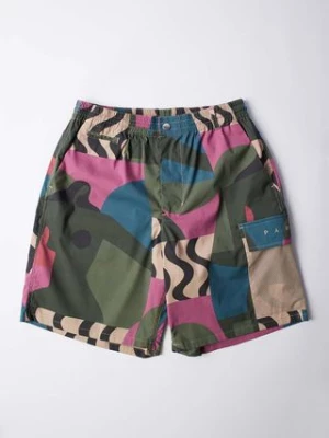 by Parra szorty Distorted Camo Shorts męskie kolor różowy 51441