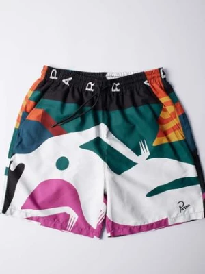 by Parra szorty kąpielowe Beached In White Swim Shorts męskie  51335