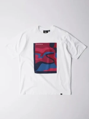 by Parra t-shirt bawełniany Ftp booster męski kolor biały z nadrukiem 54300